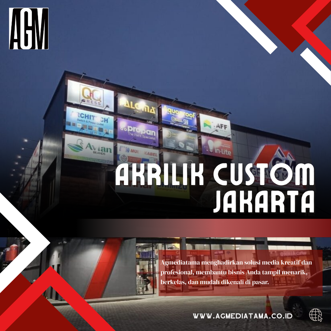 Akrilik Custom Jakarta Untuk Kebutuhan Visual Modern